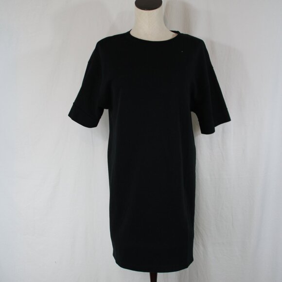 black t shirt dress zara Zara | Dresses | Zara Womens Black Basic Tshirt Dress Round Neck Size M Raw  Seams